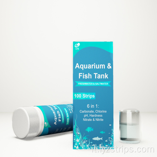 Strisce reattive per acquari per acquario a 6 vie